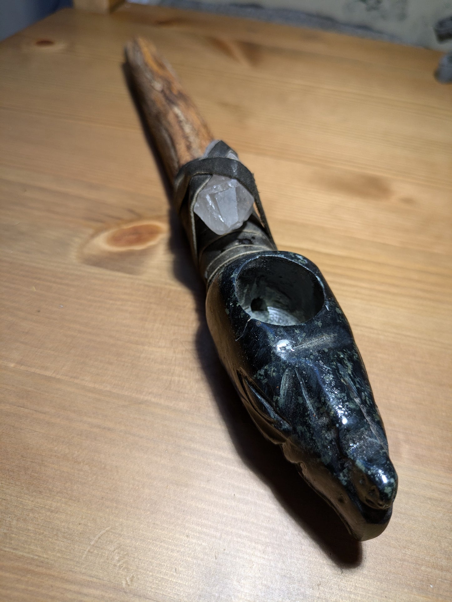 Eagle Caapi and Stone Pipe