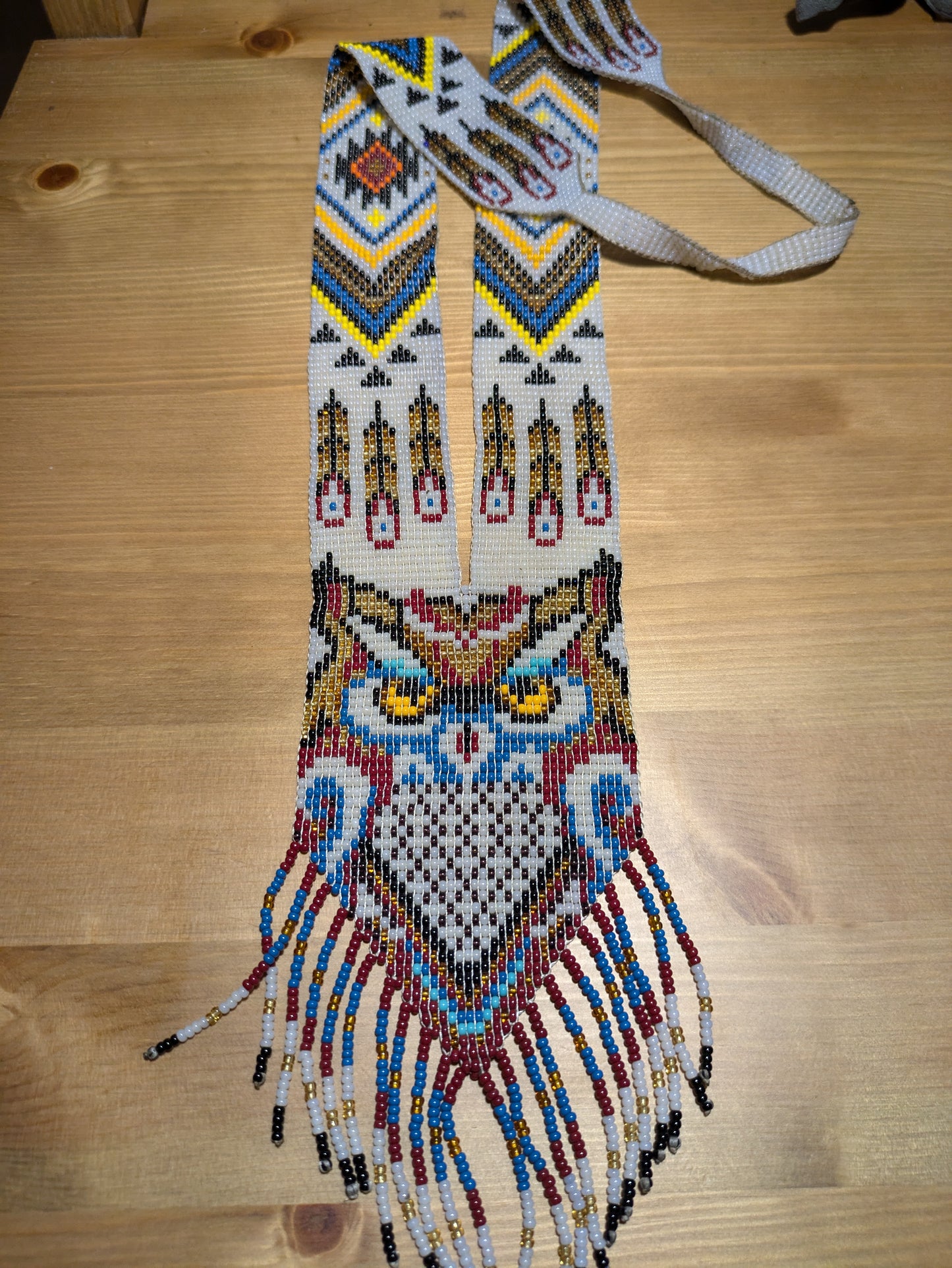 Beaded Necklace Owl