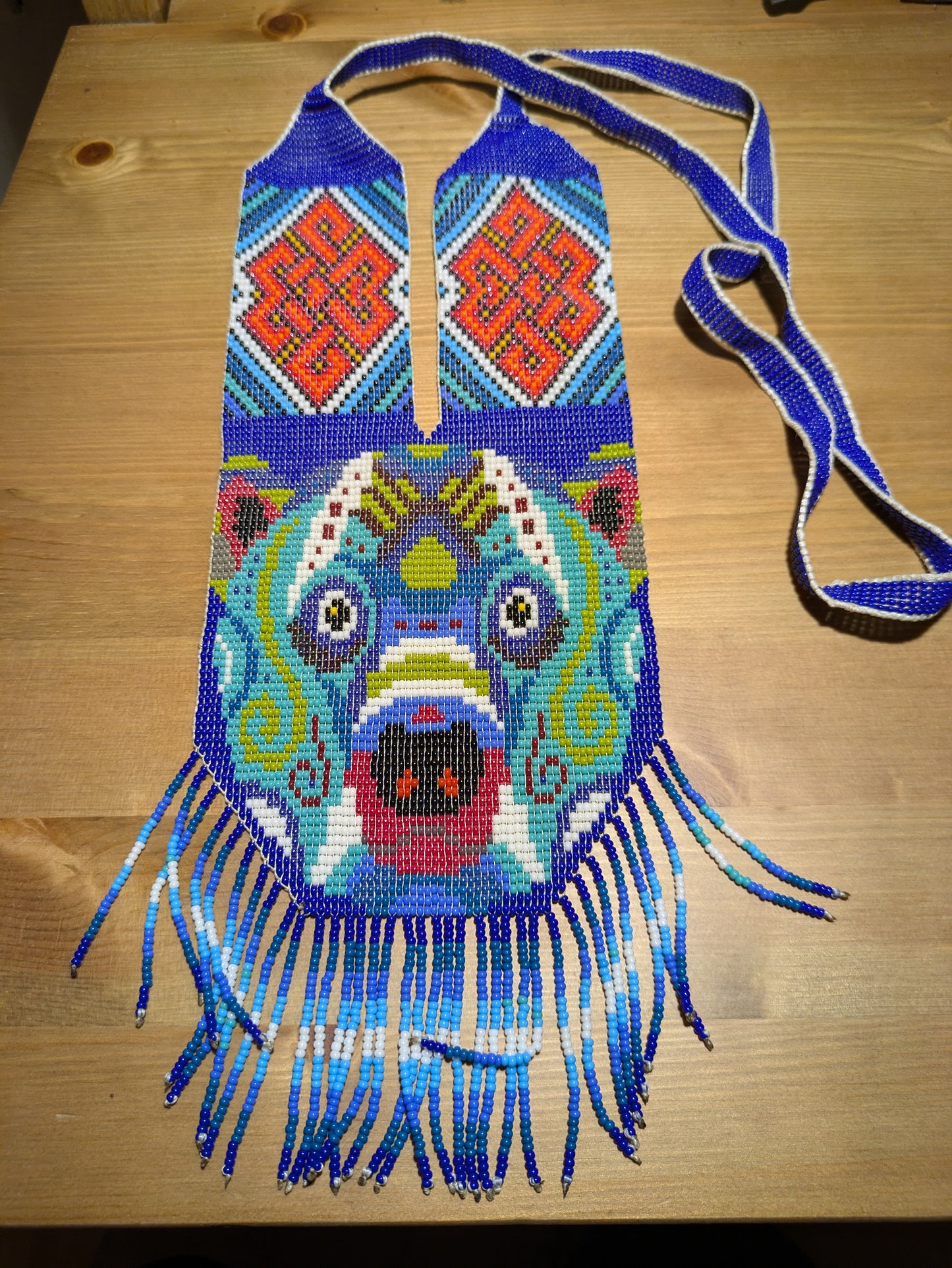 Beaded Necklace Bear