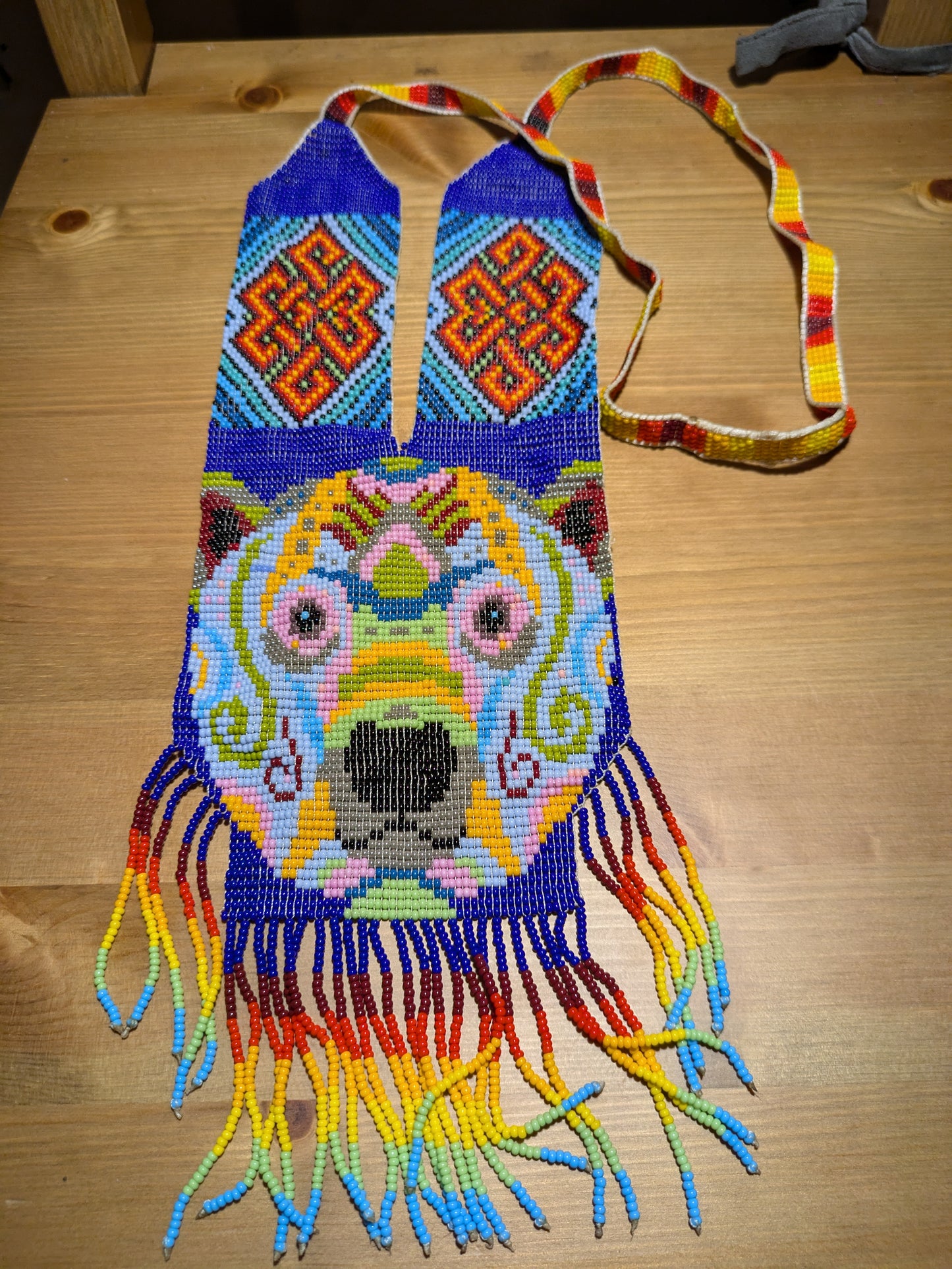 Beaded Necklace Bear